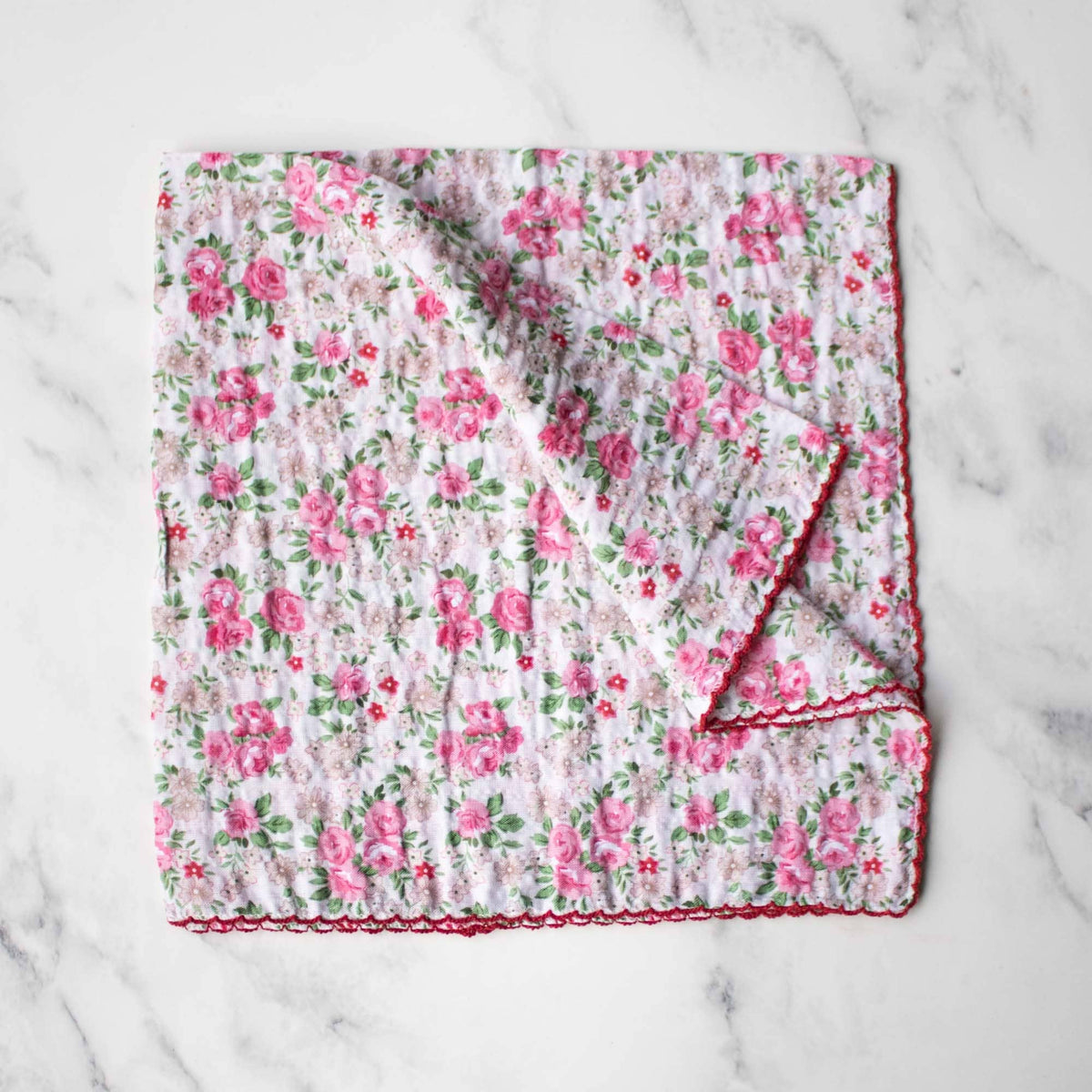 Rose Garden Cotton Scarf