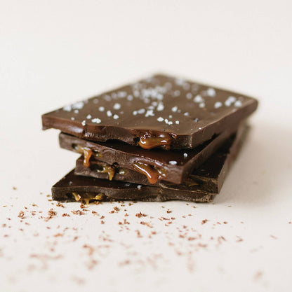 Congratulations Card & Premium Sea Salt Caramel Dark Chocolate Bar