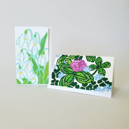 Snowdrop Flower Mini Note Card