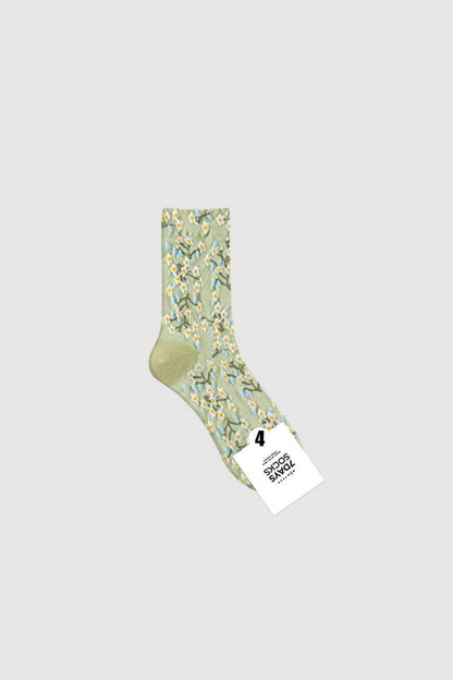 Women's Crew Bloom Garden Flower Socks