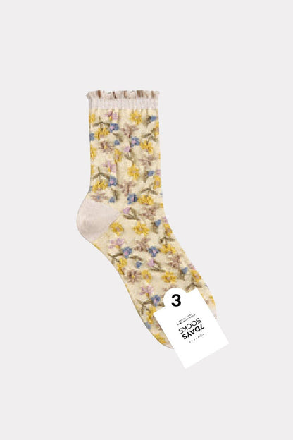 Women's Crew Multi Flower Socks