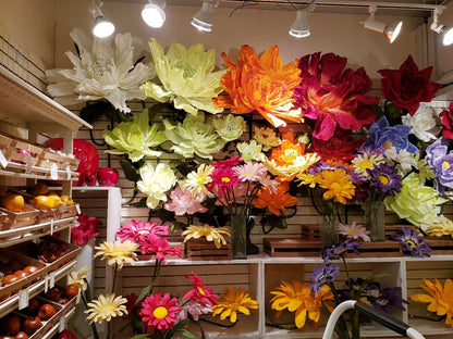 45" Poppy Faux Flower Stem