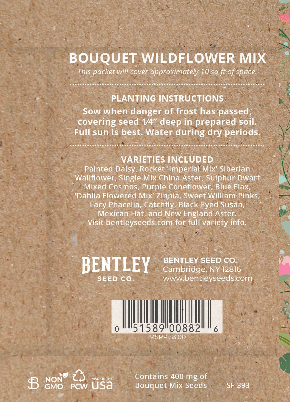 Bouquet Wildflower Seed Packets