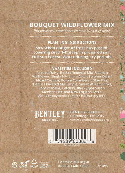 Bouquet Wildflower Seed Packets