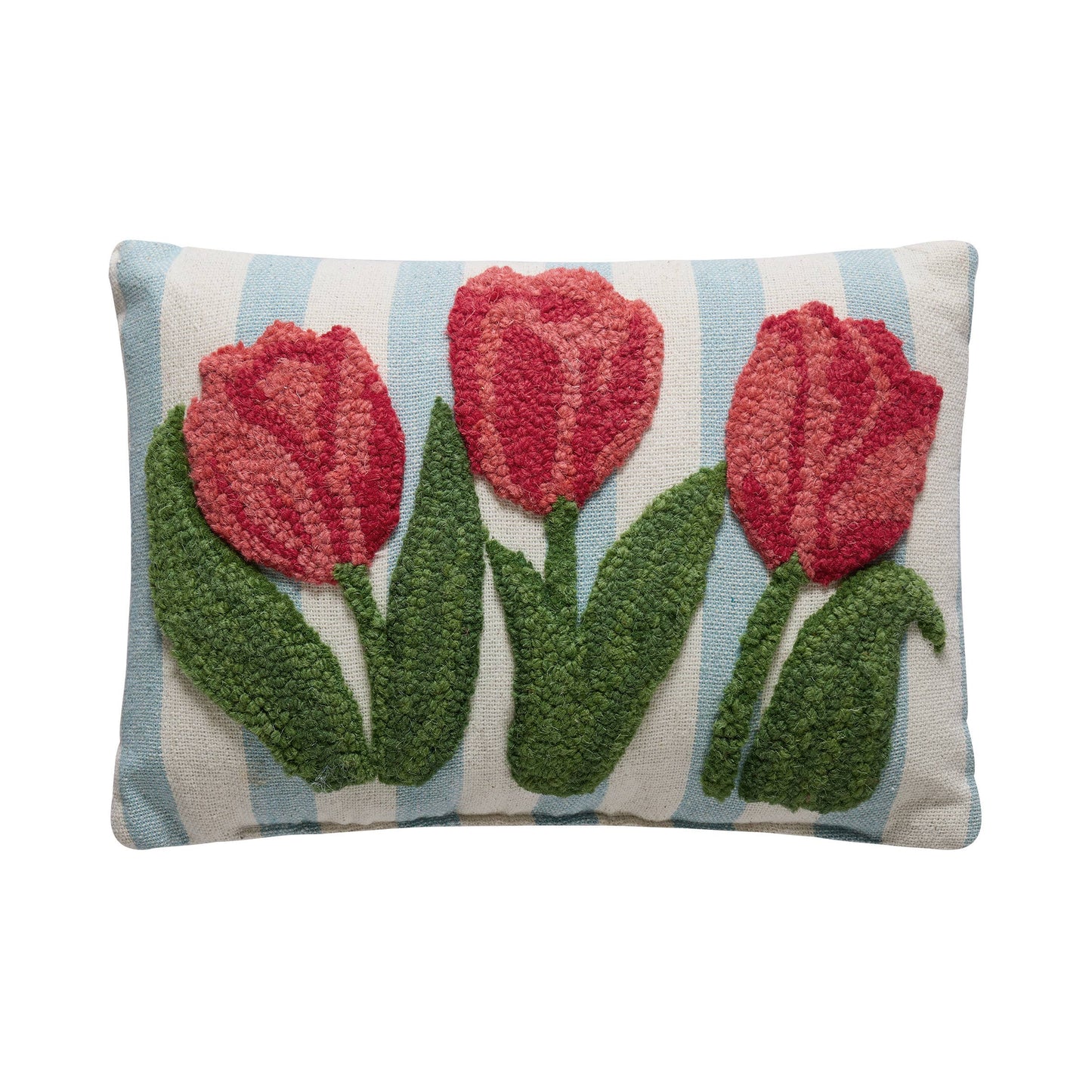Stripe Tulips Hook Pillow