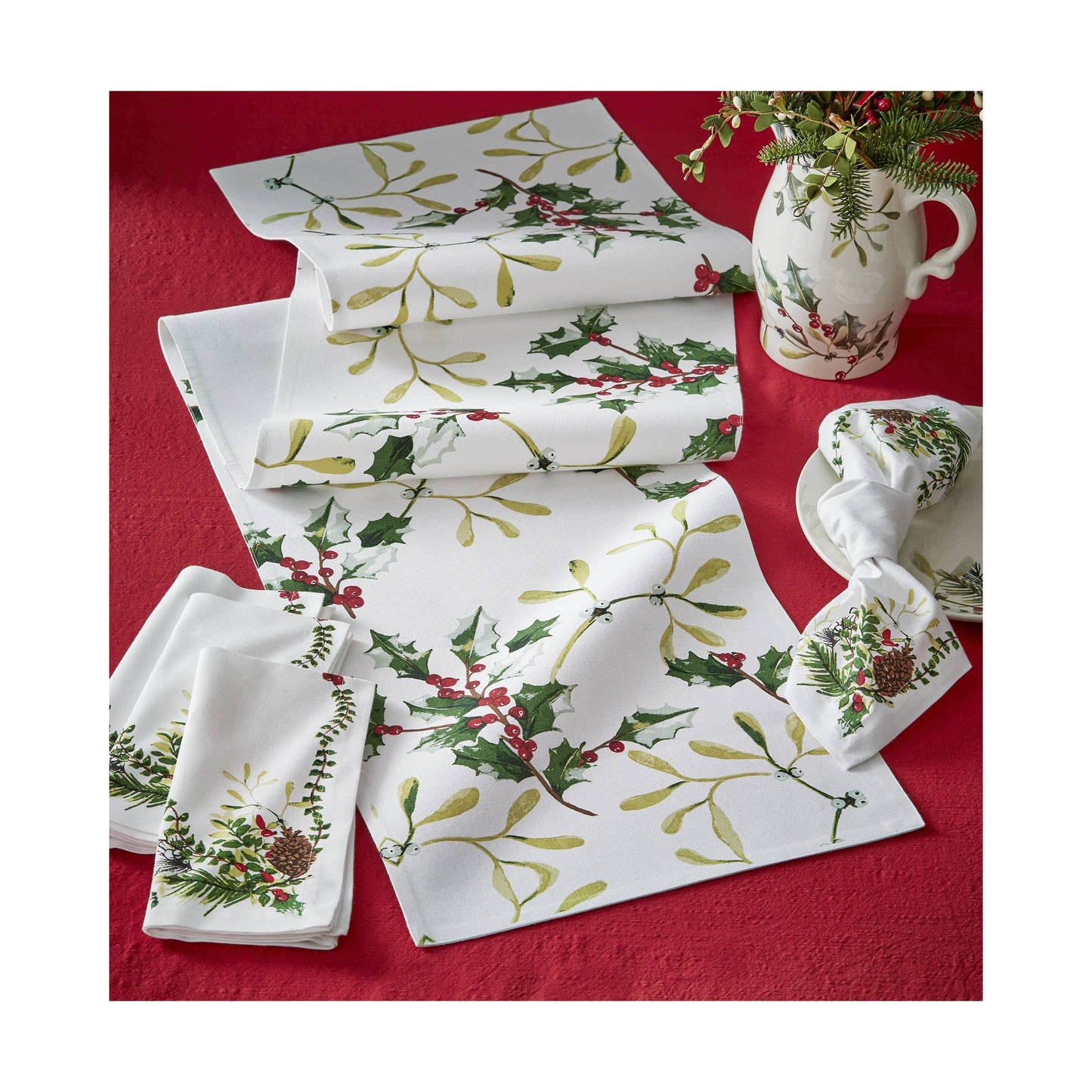 Winter Sprig Napkin Set of 4