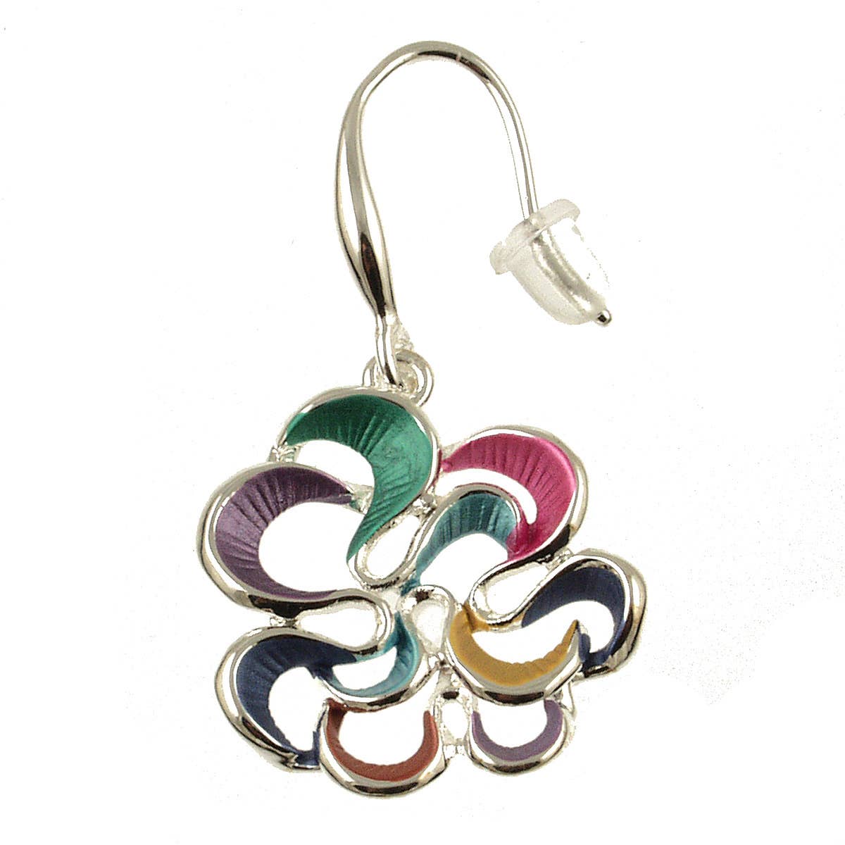 Twirling Bloom Flower Earrings