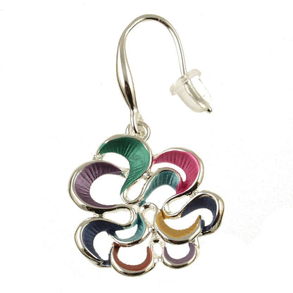 Twirling Bloom Flower Earrings