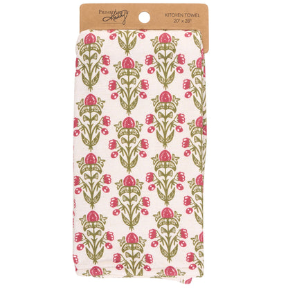 Floral Block Kitchen Towel