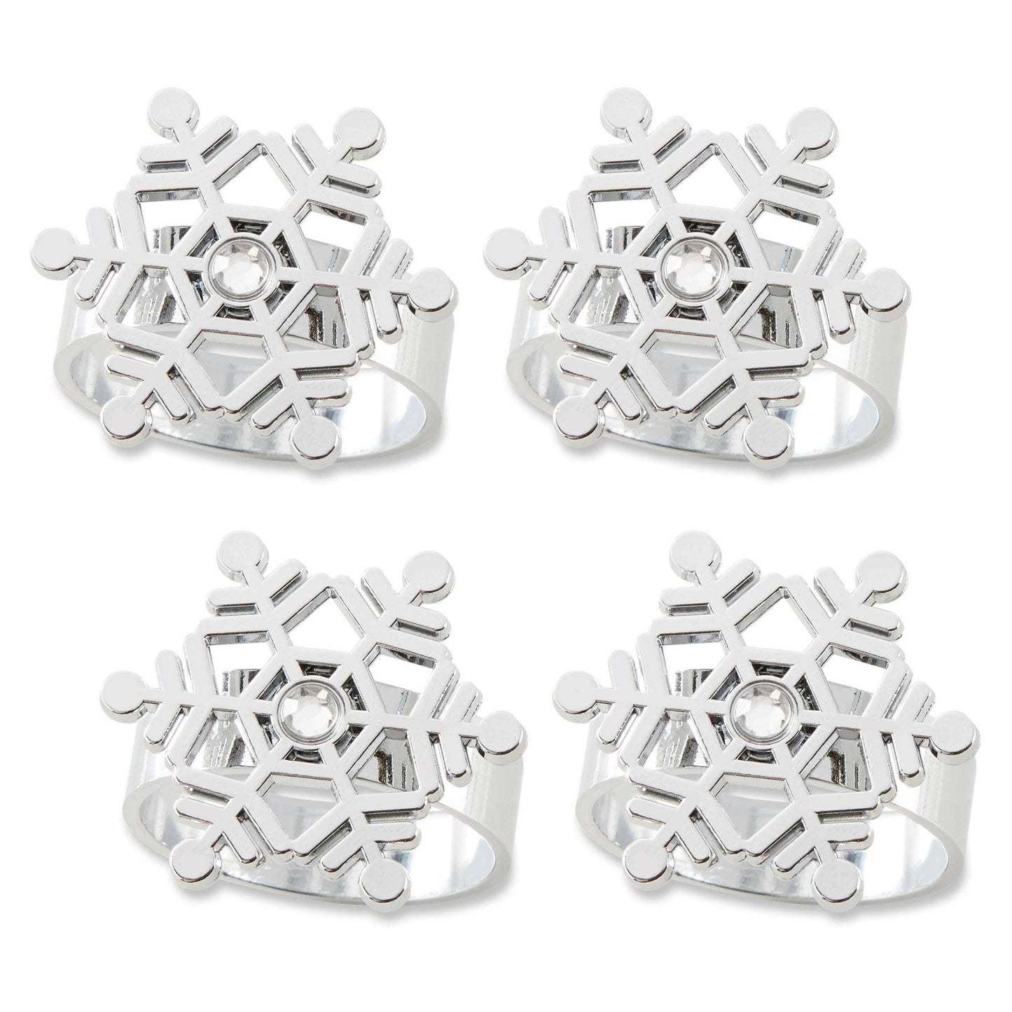 Sparkling Snowflake Napkin Ring (Set of 4)