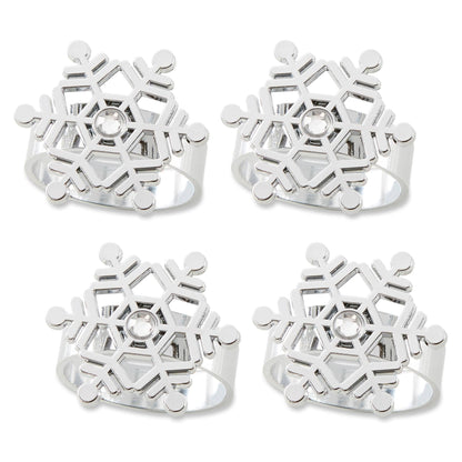 Sparkling Snowflake Napkin Ring (Set of 4)