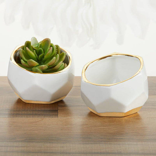 Geometric Ceramic Planter