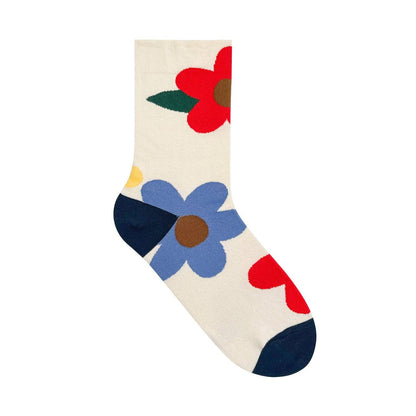 Women's Crew Great Flower Socks