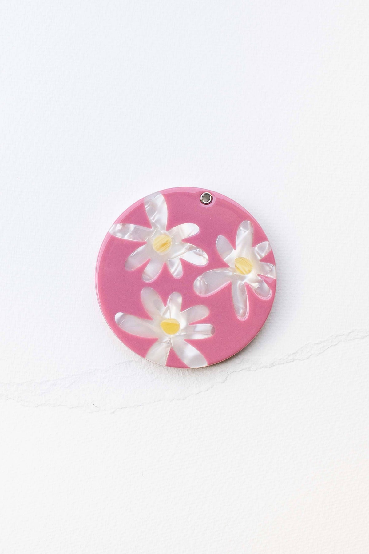 Eco Acetate Daisy Compact Mirror