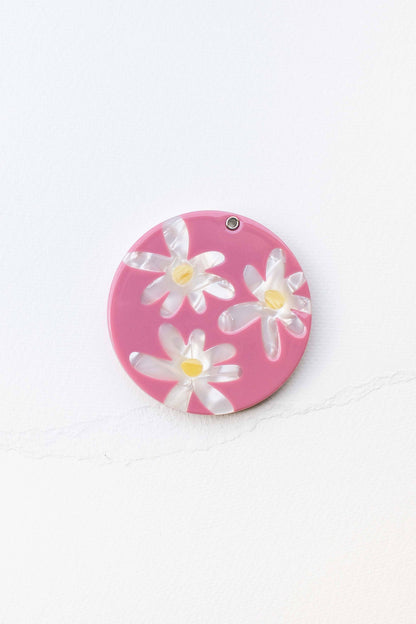 Eco Acetate Daisy Compact Mirror
