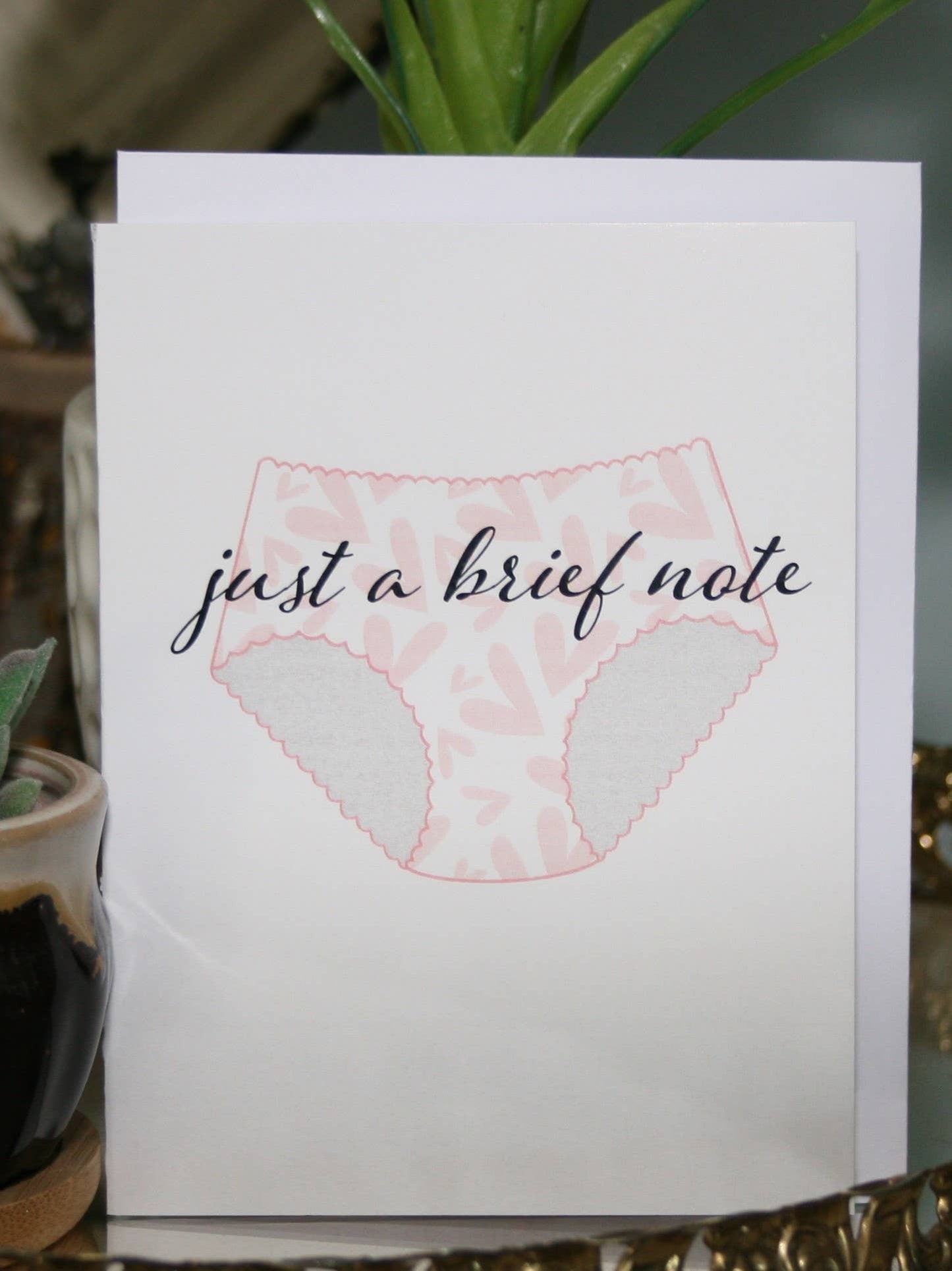 Brief Note 4x6 Greeting Card