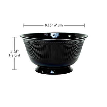 8.25" Glossy Ceramic Pedestal Bowl