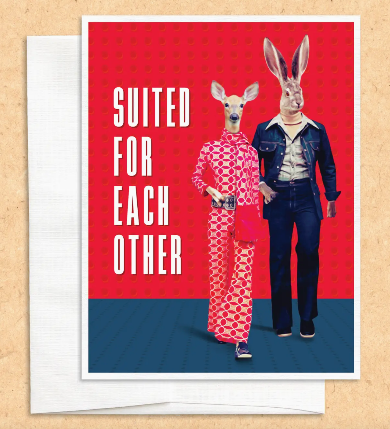 Suited for Each Other 4x6 Card