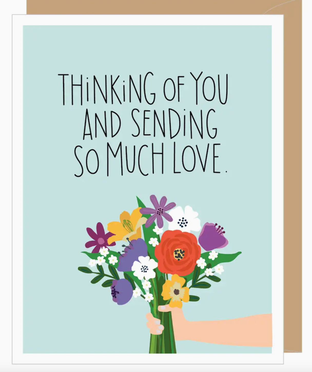Thinking of You & Sending Love 4x6 Card