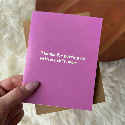 Thanks, Mom. 4x6 Card