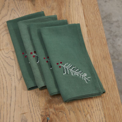 Alpine Holiday Napkin Individual