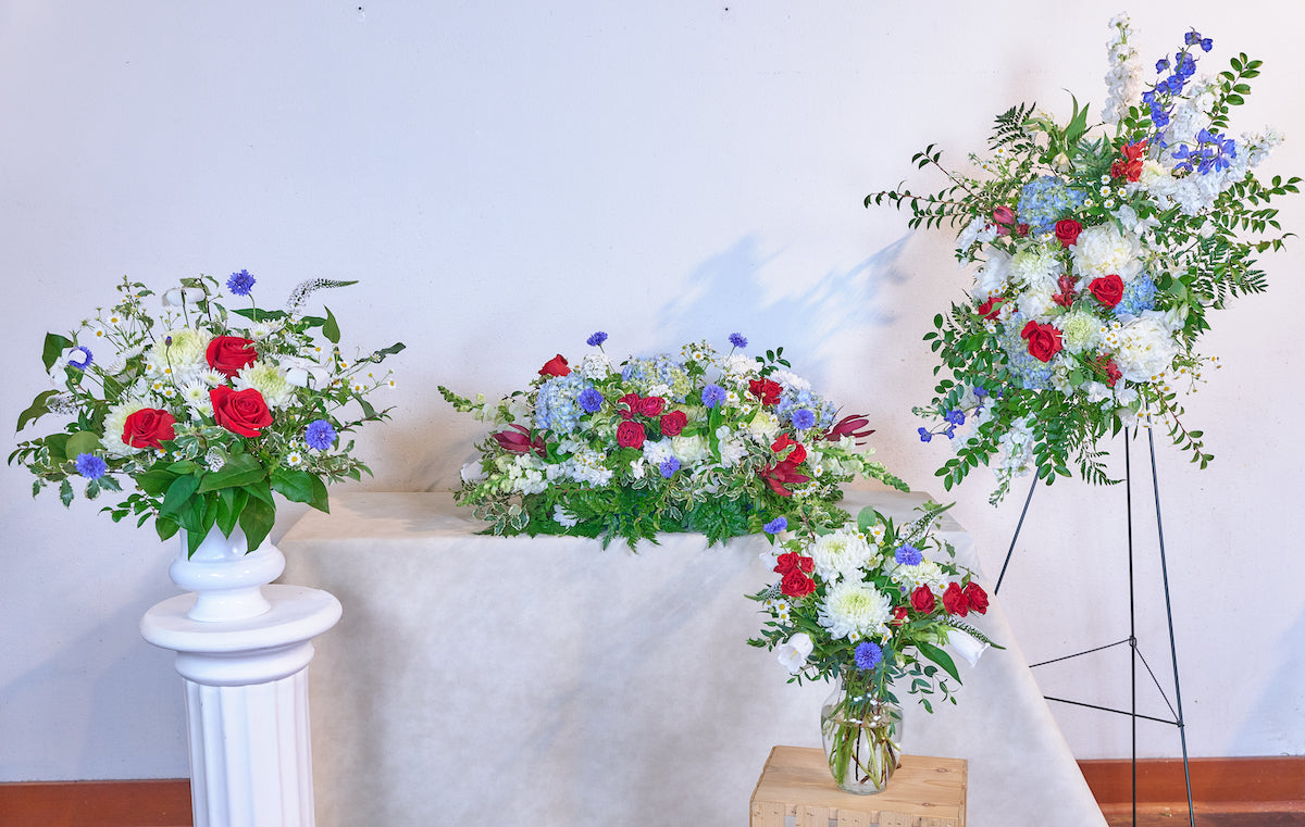 Casket Spray & Standing Spray Set