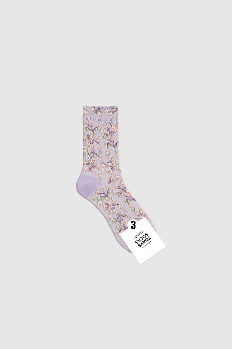 Women's Crew Bloom Garden Flower Socks