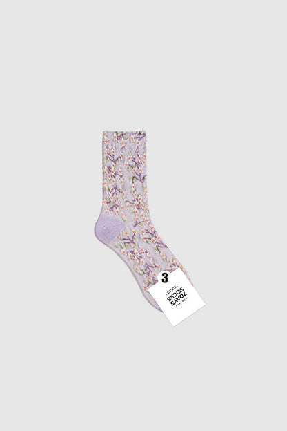 Women's Crew Bloom Garden Flower Socks