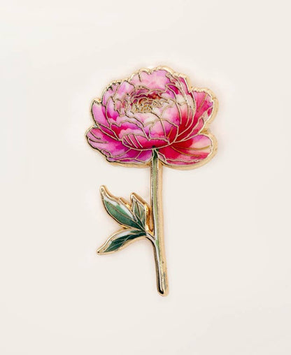 Peony Pin, Pink Accessories, Pink Flower, Peony gifts