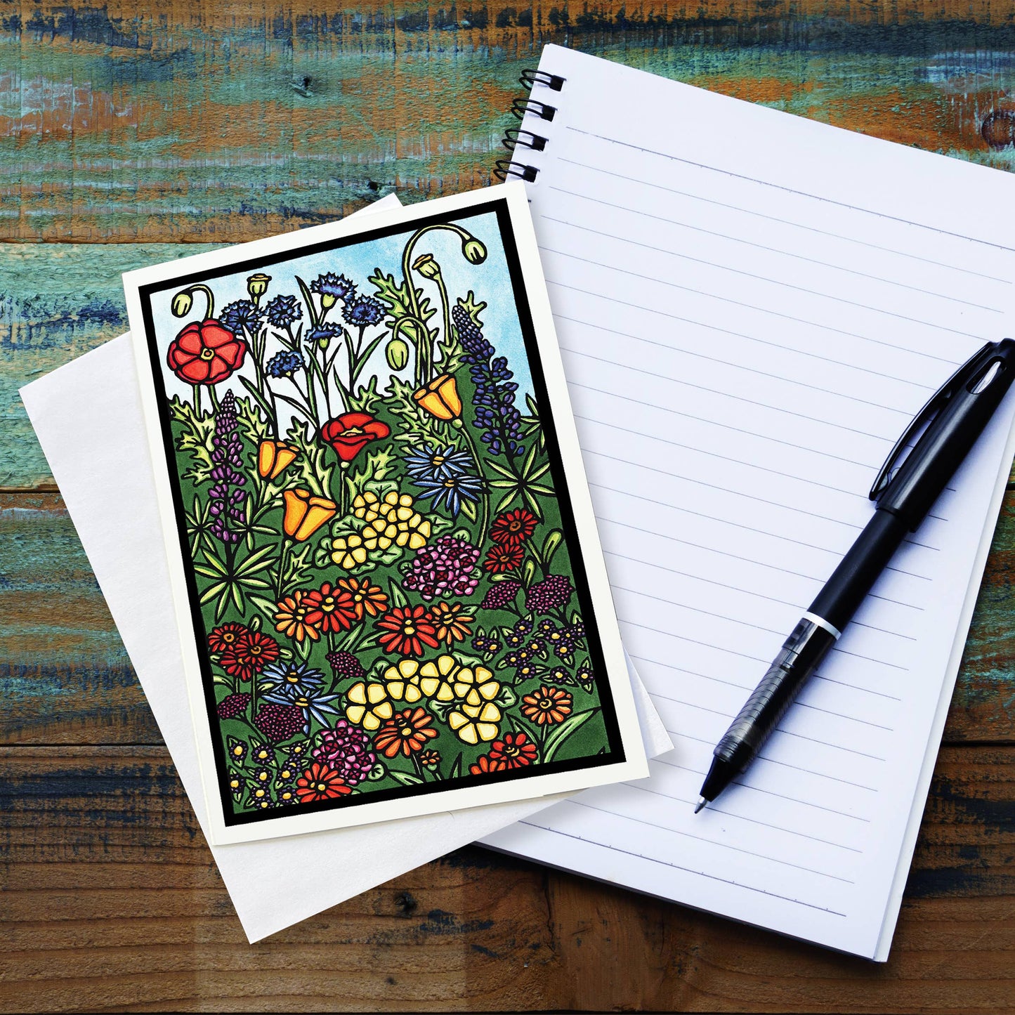 Greeting Card Field of Wildflowers