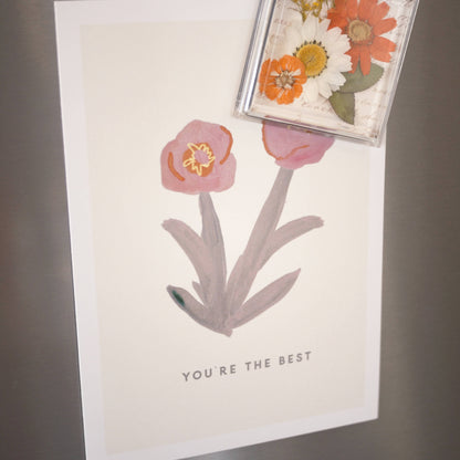 Acrylic Magnets - Real Pressed Flowers - Custom Magnet
