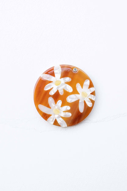 Eco Acetate Daisy Compact Mirror