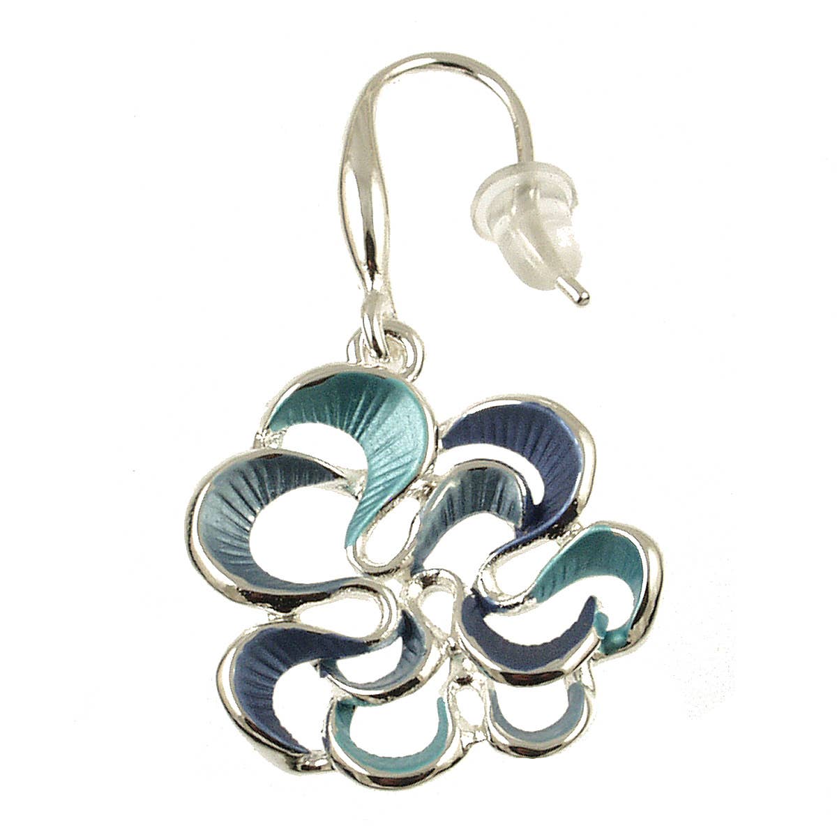 Twirling Bloom Flower Earrings