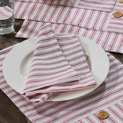 Timeless Ticking Red Napkin