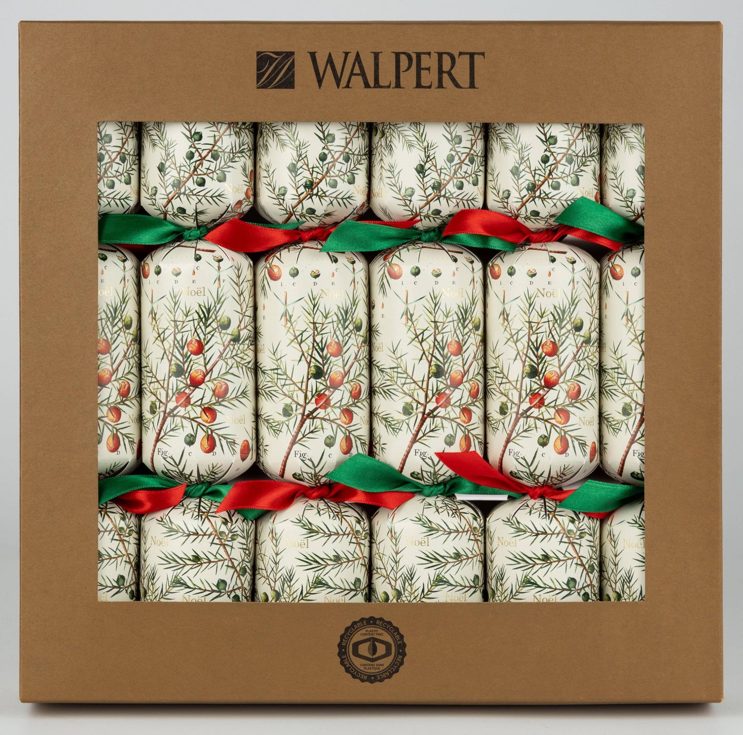 Juniper Berries Christmas Crackers 12" 6ct