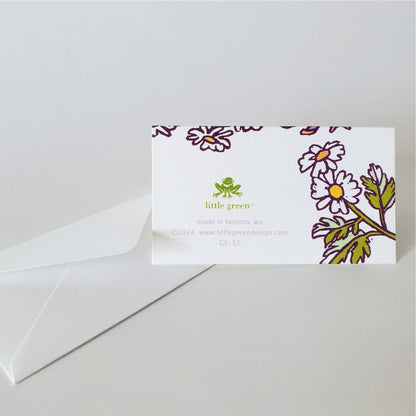 Daisy Flower Mini Note Card