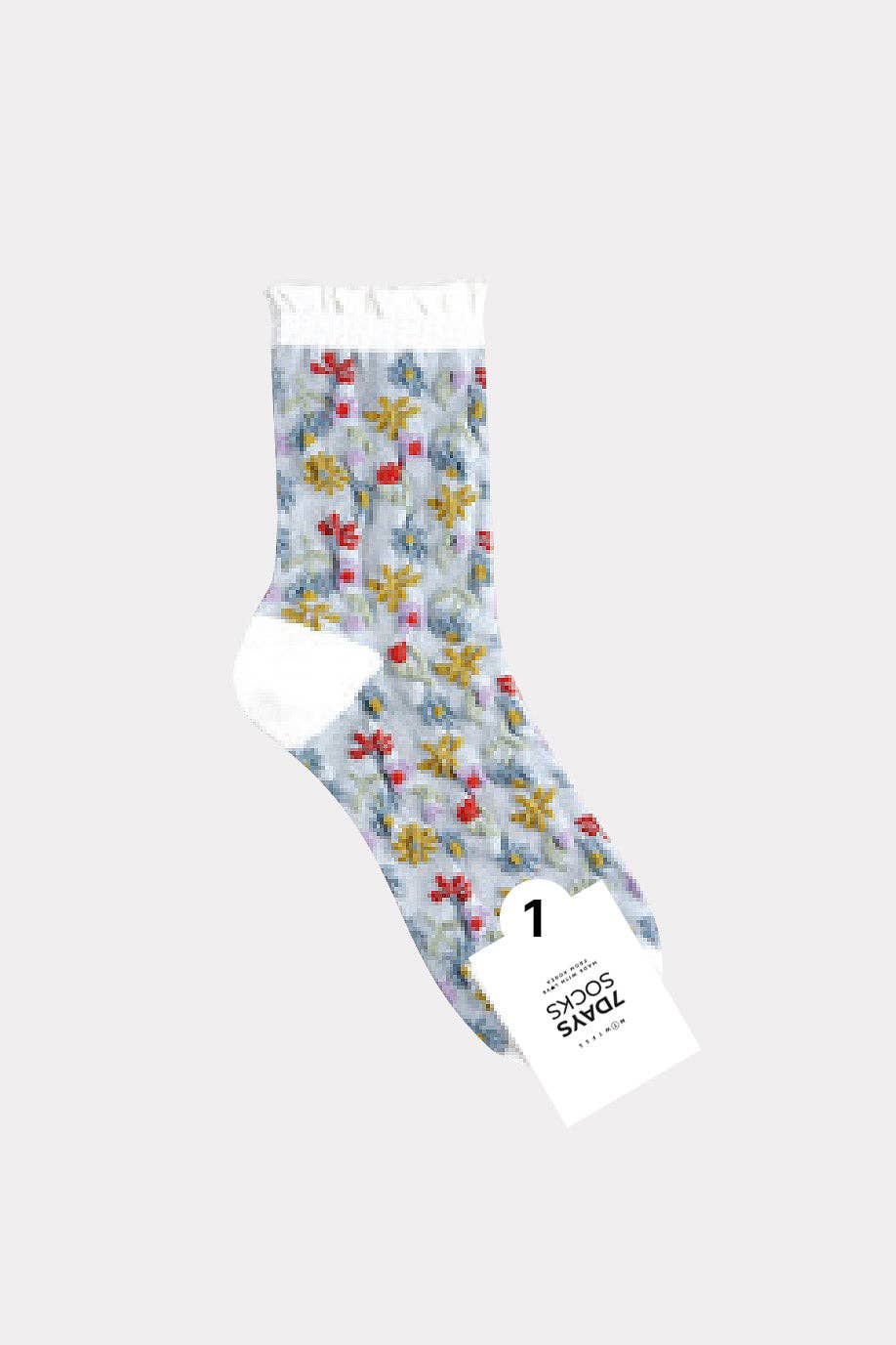 Women's Crew Multi Flower Socks