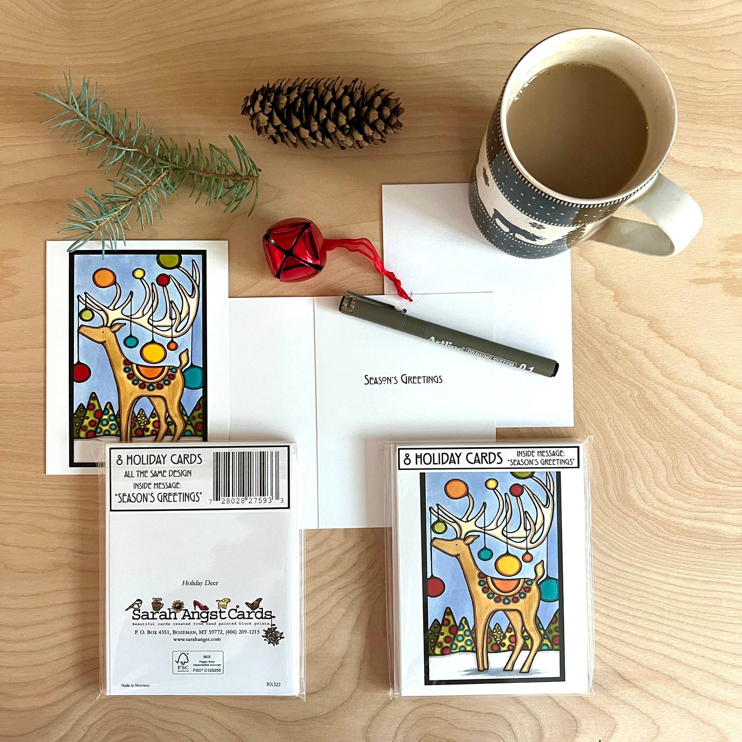 Packaged Christmas Cards Holiday Deer