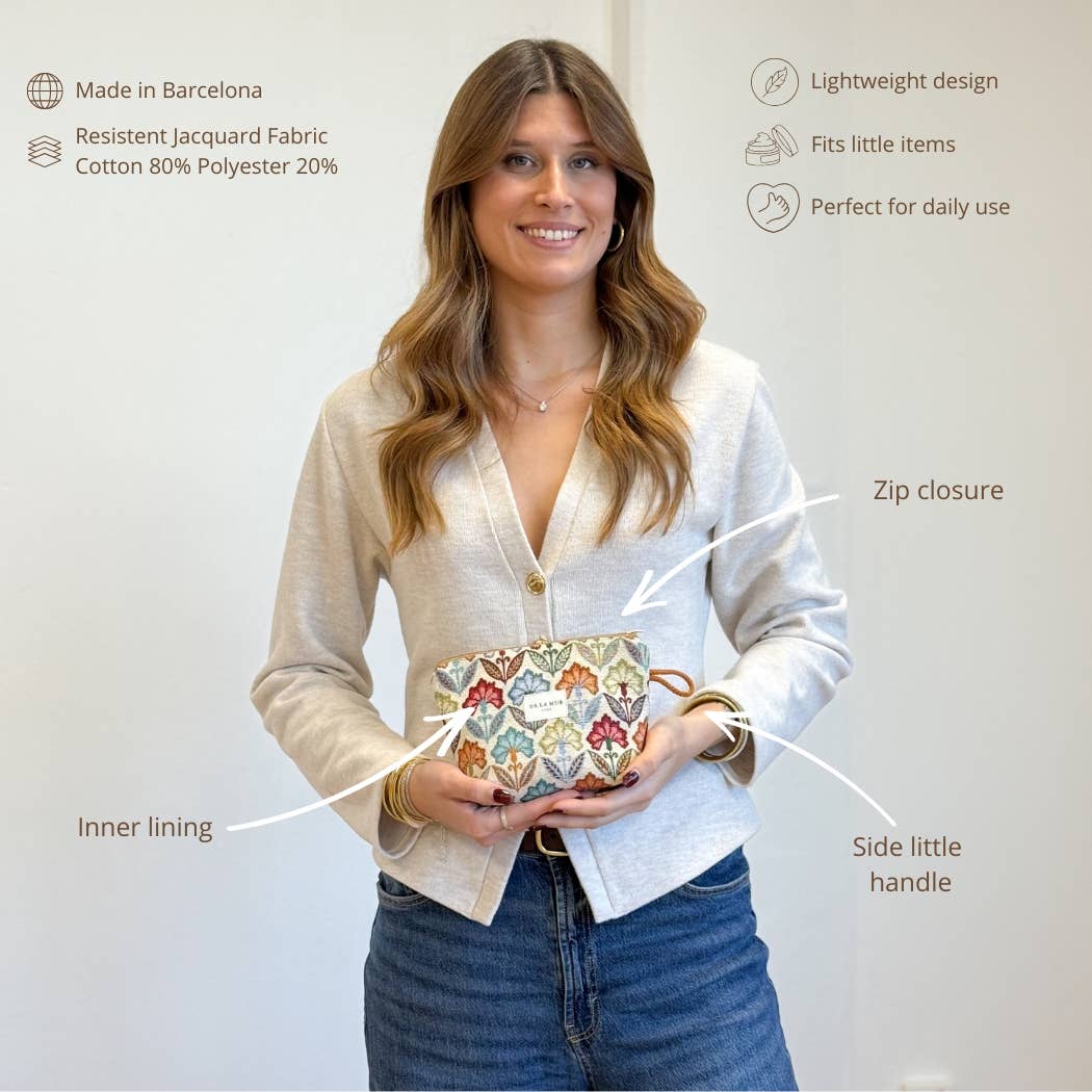 Small Makeup Bag Flora