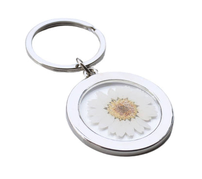 Mount Vernon, WA Pressed Flower Keychain