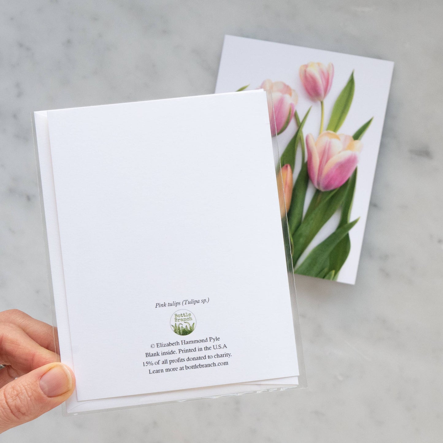 Card - Pink Tulips