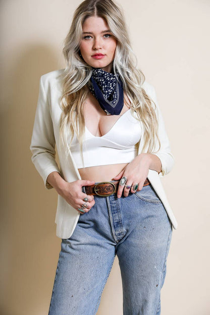 Cotton Field of Flowers Bandana - Muted Color Tones
