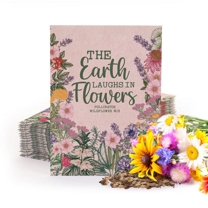 The Earth Laughs in Flowers Wildflower Mix Seed Packets