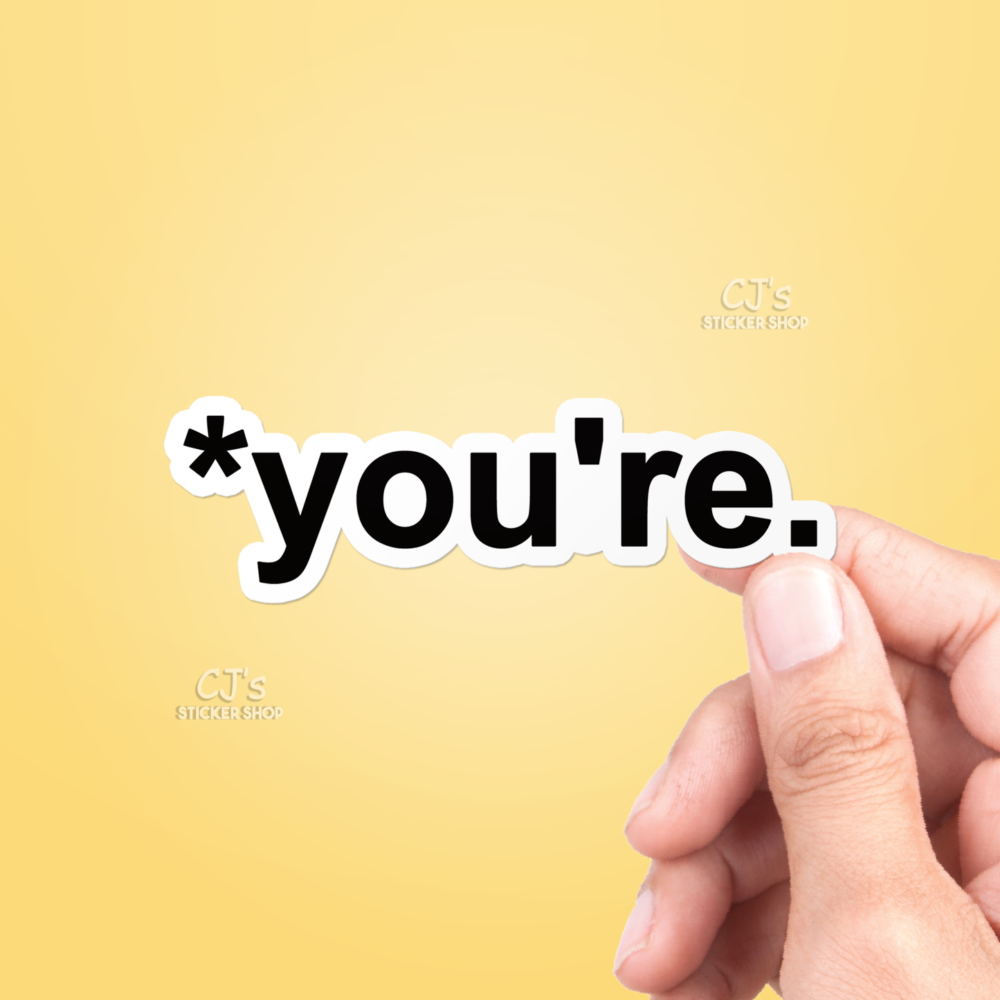 *You're Sticker Funny Vinyl Decal