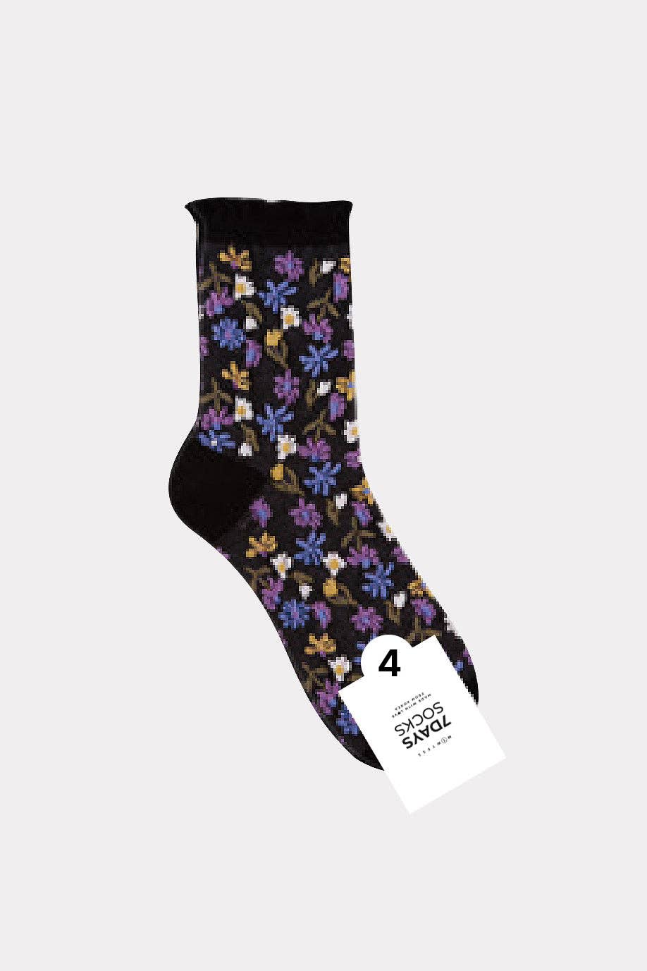 Women's Crew Multi Flower Socks
