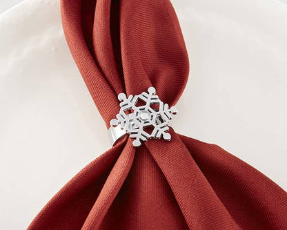 Sparkling Snowflake Napkin Ring (Set of 4)