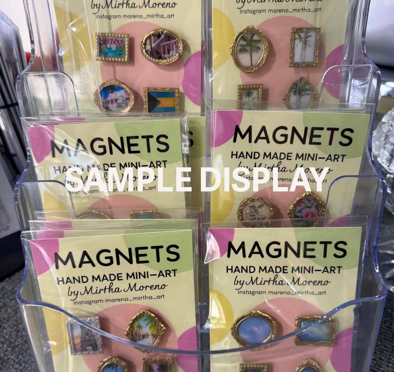 Orchid Botanical Magnets Set of 4