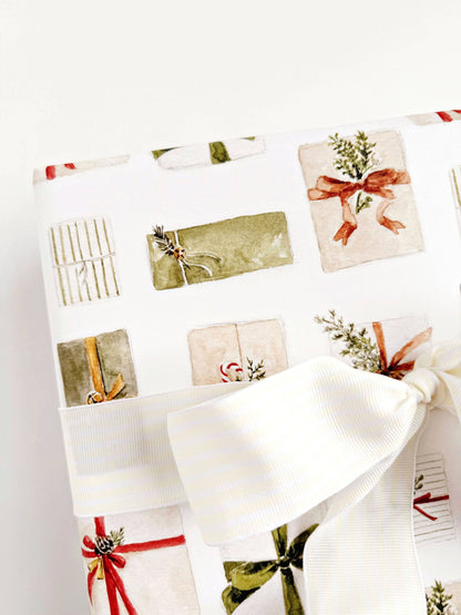 Christmas gift wrapping paper
