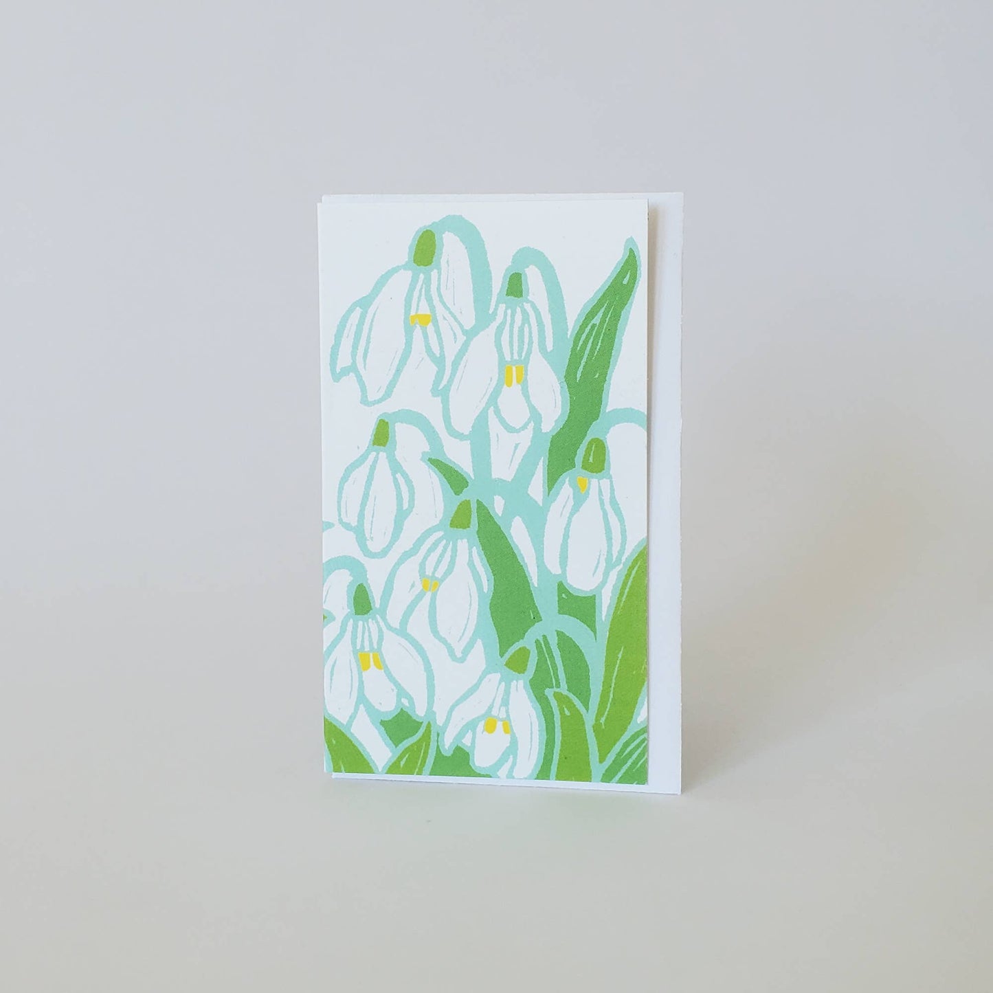 Snowdrop Flower Mini Note Card