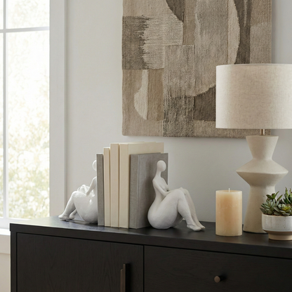 Abstract Sitting Ladies Bookends 6 in.
